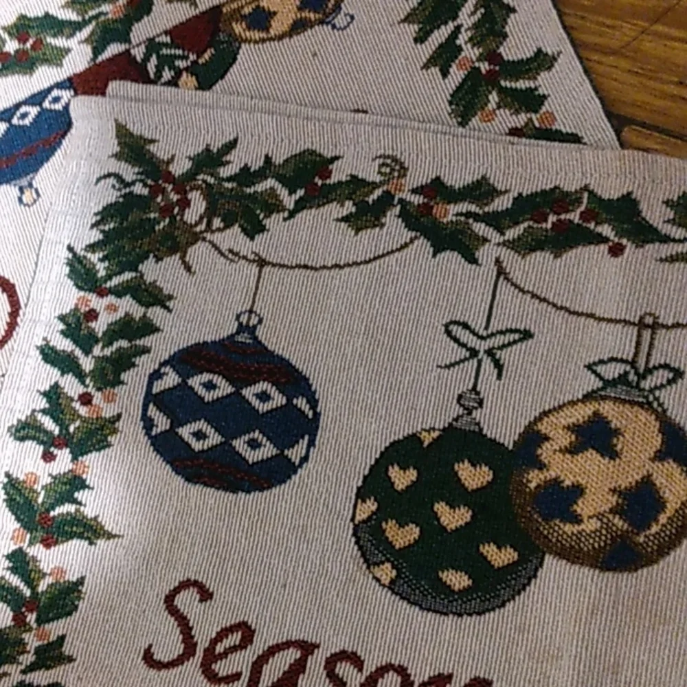 Set of 5 Christmas placemats